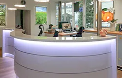 Photos of the dental practice and laboratory, Munich